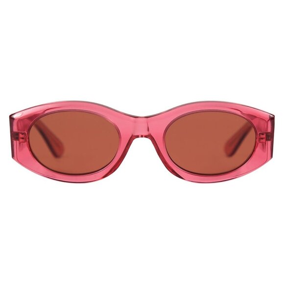 New DANIELLE RATTRAY Red Polarised Square Vine C02 Sunglasses Women - Picture 2 of 4